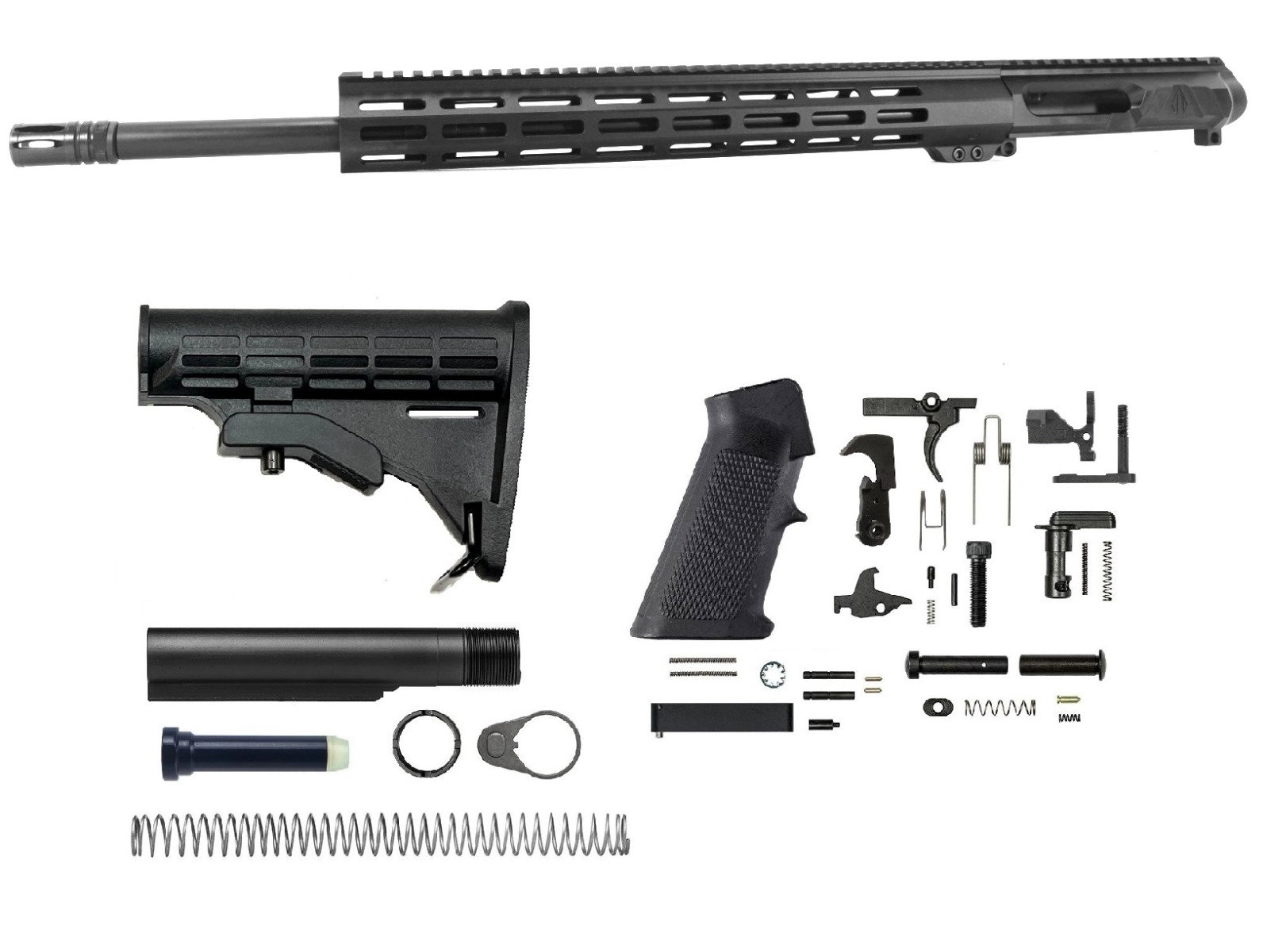 Image of PRO2A LEFT HAND 20" 6mm ARC 1/7.5 Rifle Length NR Side Charging Melonite M-LOK AR-15 Upper Kit