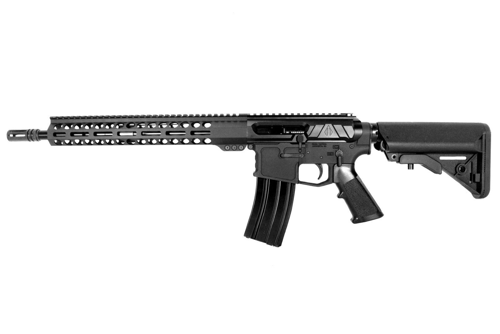 Image of P2A VALIANT LEFT HAND 14.5" 5.56 NATO 1/7 Carbine Length Melonite M-LOK Rifle - Pinned & Welded