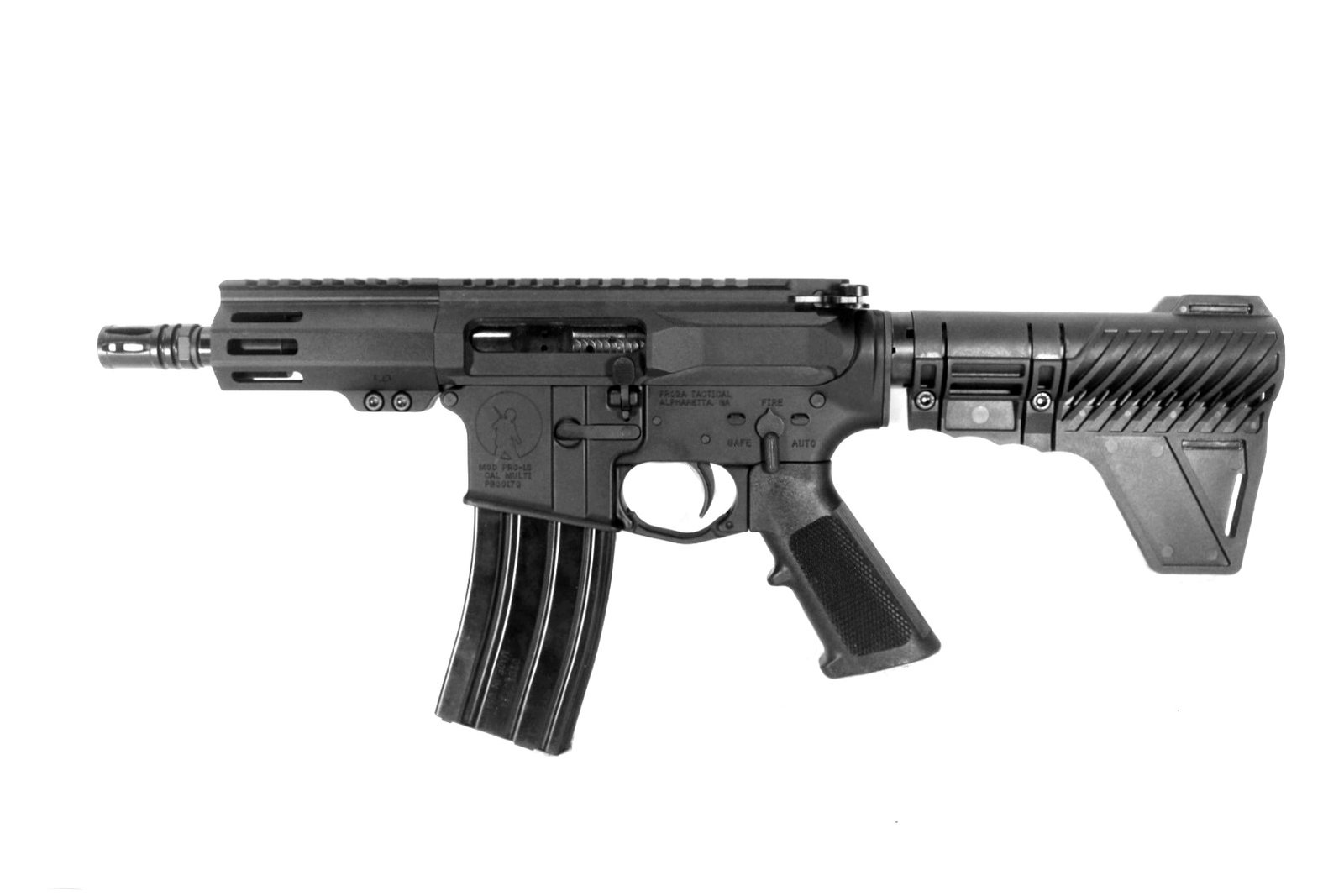Image of P2A PATRIOT LEFT HAND 5" 5.56 NATO 1/5 Micro Length Melonite M-LOK Pistol - Suppressor Ready