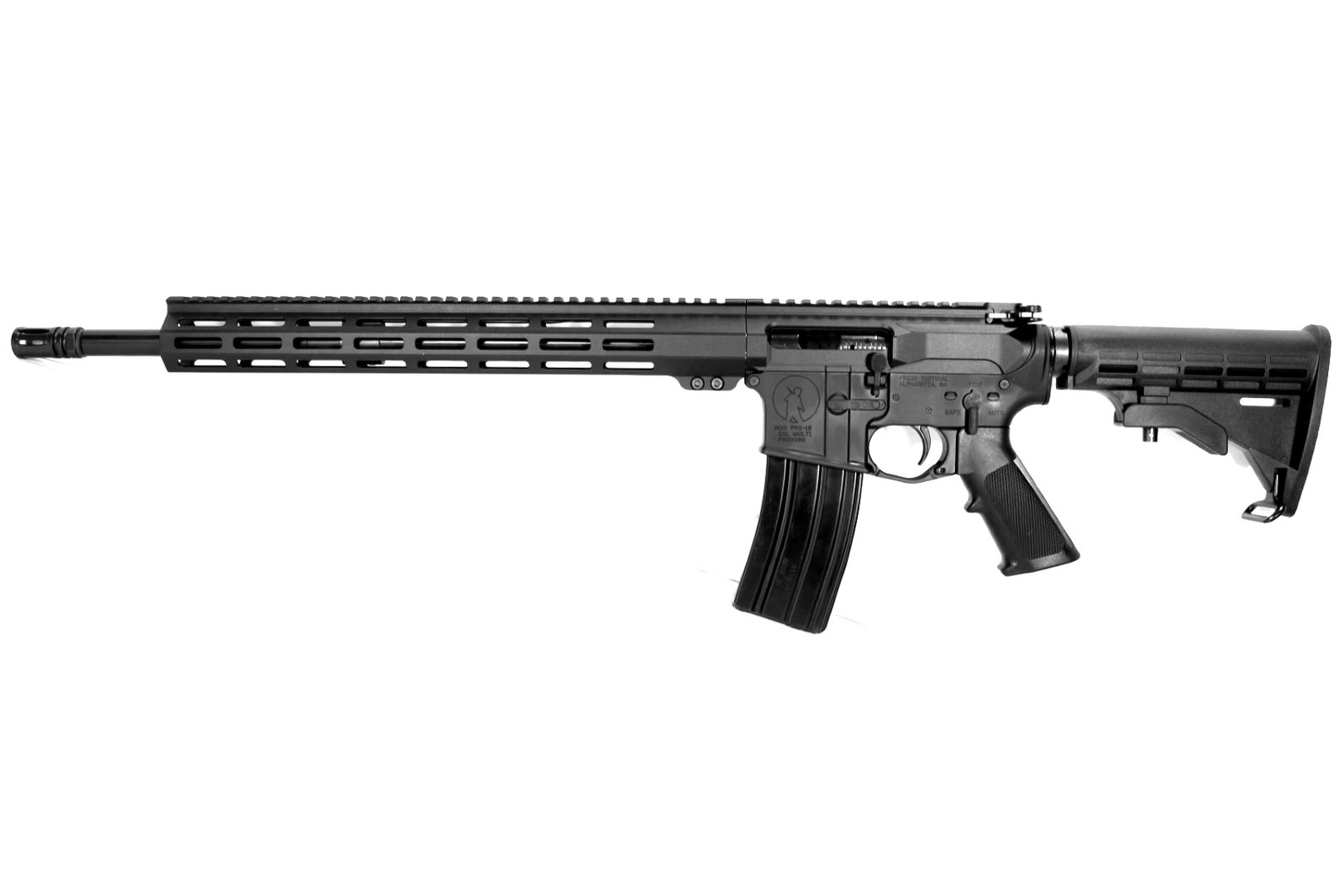 Image of P2A PATRIOT LEFT HAND 18" 5.56 NATO 1/8 Mid Length Melonite M-LOK Rifle 