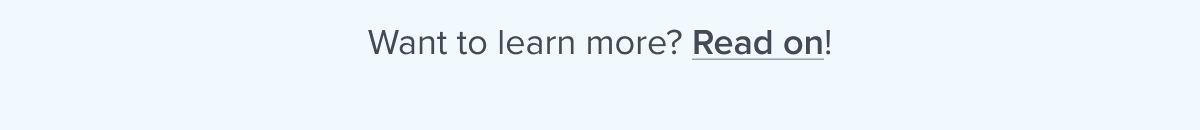Want to learn more?