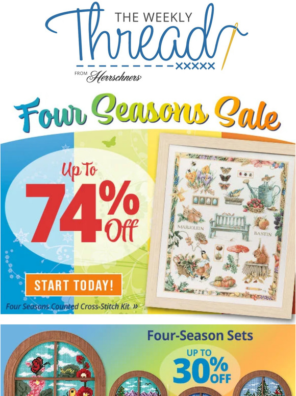 Herrschners FourSeasons Celebration Sale = Huge Savings 💰 Milled