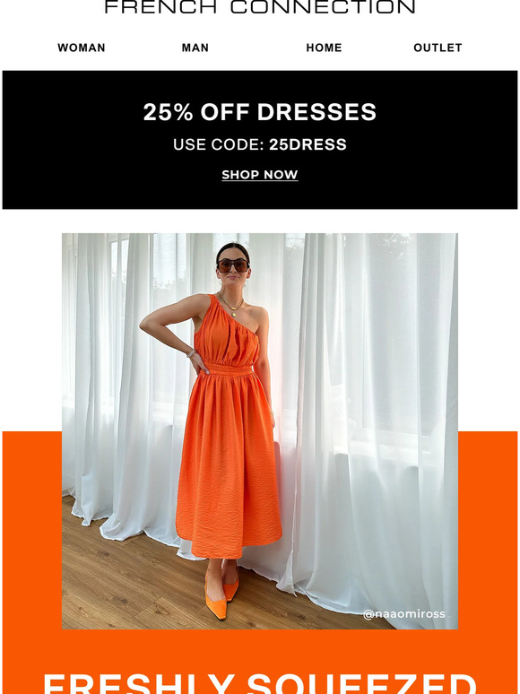 25% off your new favourite dresses