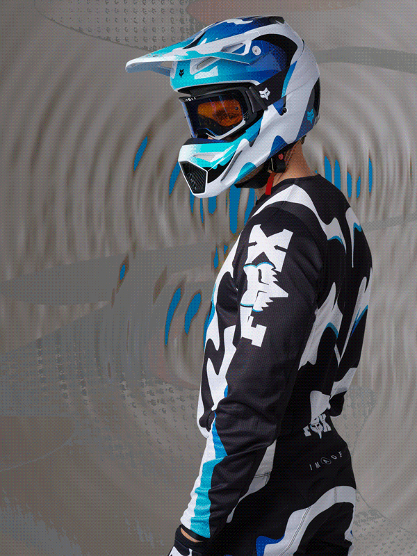 FOX V1 レース ヘルメット ゴーグル付き 極上 ＼全品P5倍☆1⁄20（火)限定／