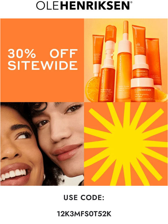 Ole Henriksen Friends & Family Sitewide 30% Off Sale