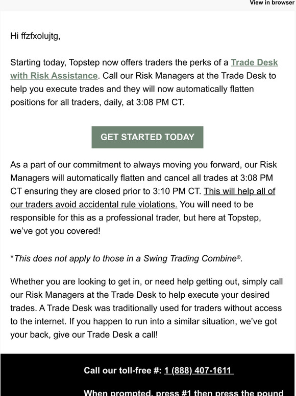 Topstep [NEW] Flattening Positions for YOU & Trade Desk Milled