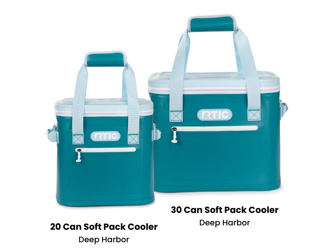 RTIC Outdoors 12 Cans Soft Sided Cooler - Deep Harbor