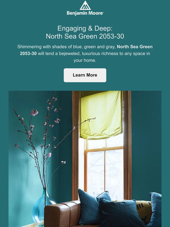 Soothe Your Space with North Sea Green 2053-30