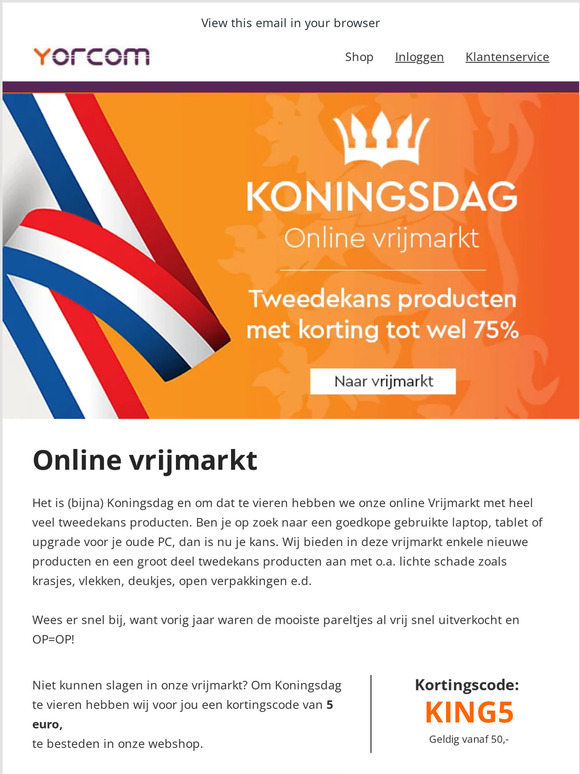 👑 Onze vrijmarkt is gestart: Buitenkansjes & kortingscode