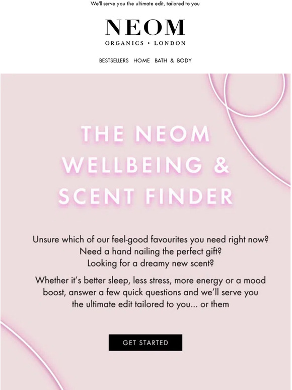 The NEOM wellbeing & scent finder Milled