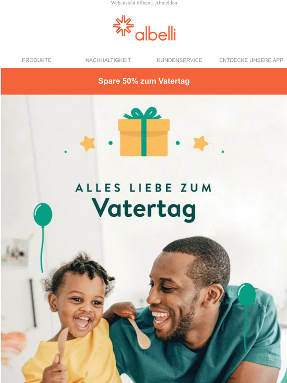 Bis zu 50% Rabatt auf Vatertagsgeschenke