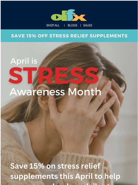Final Week: Save 15% off Stress Relief