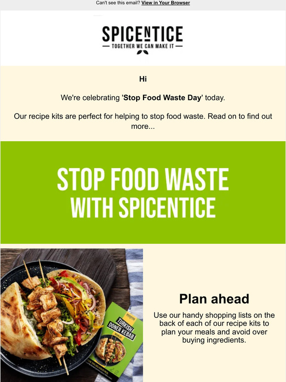 Stop food waste day | 6 for £10 Recipe Kits