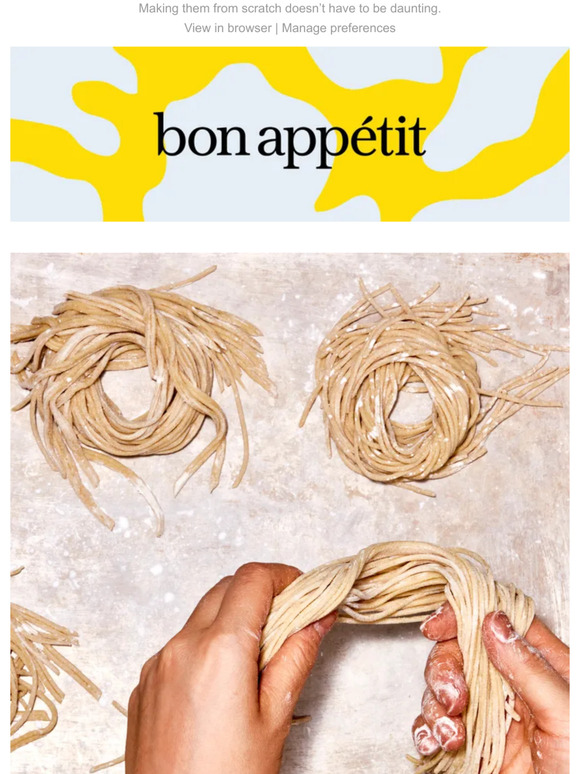 Bon Appétit The Ultimate Guide to Homemade Noodles Milled
