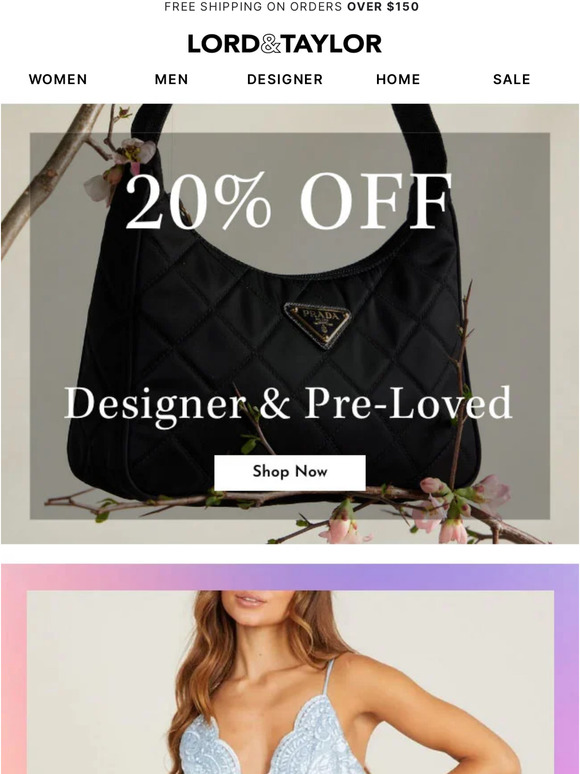 Score 20% off designer & pre-loved