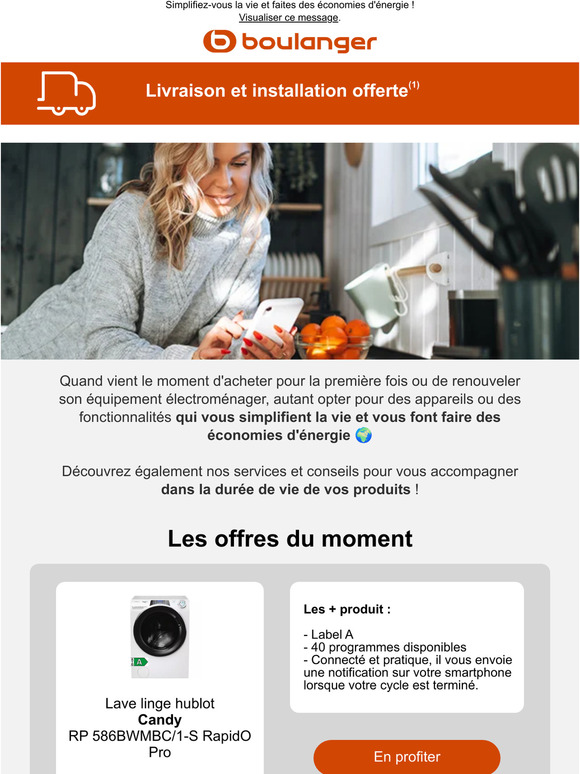 Electroménager connecté : découvrez nos offres !