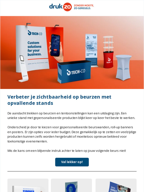 Maak je klaar om op te vallen