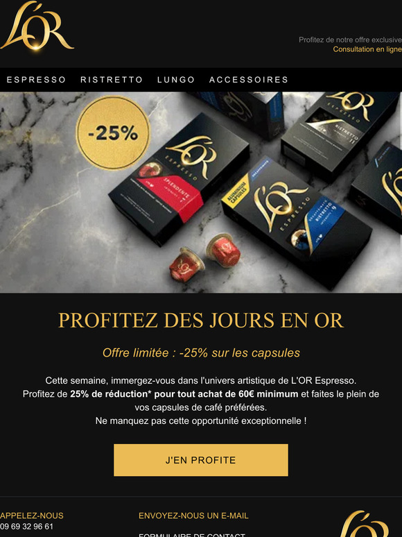-25% sur les capsules