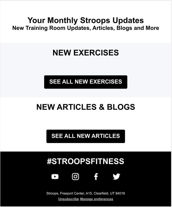⭐ Stroops Training Room Monthly Update