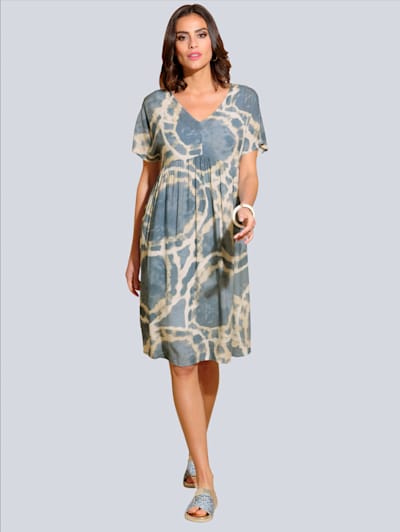 Kleid in Batikdessin