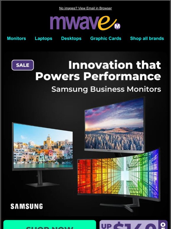 ✨ What's On - Samsung Monitor Sale!