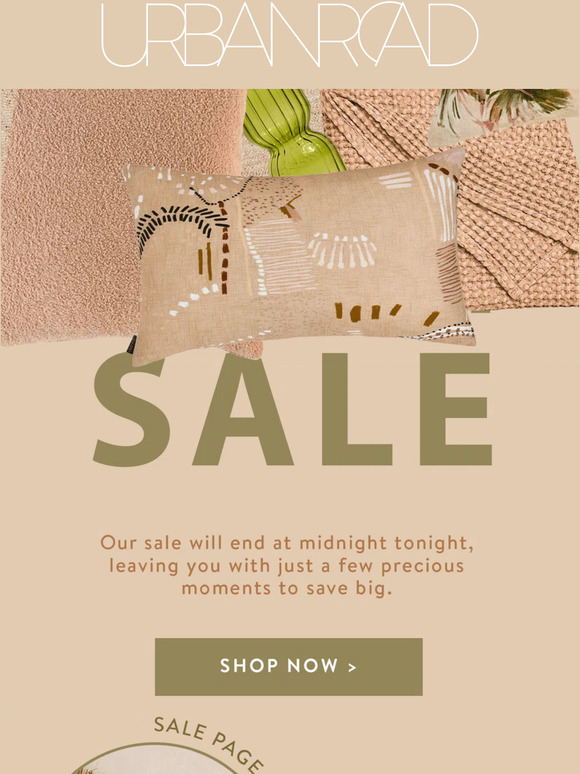 ⏰ Only a few hours left! ⏰ Sale ends tonight! ⏰