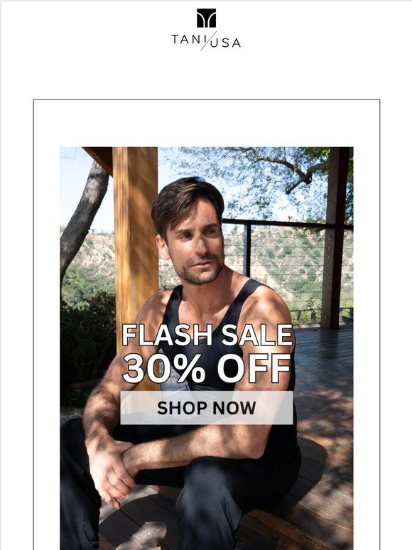 Flash Sale: 30% OFF storewide