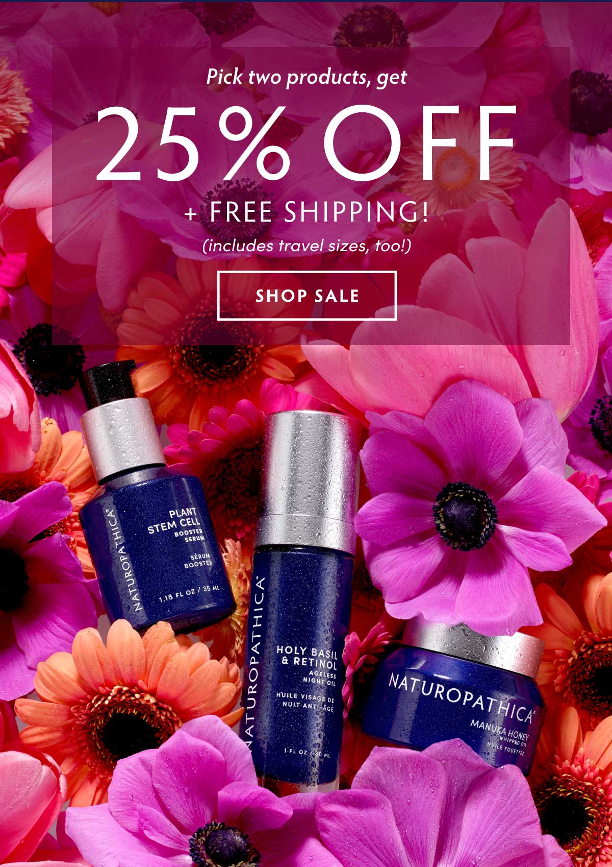 Buy 2 or more items from our curated April Flowers collection, get 25% off plus free shipping. (And this offer's valid on travel sizes, too!) Want in? Use code 042325E and checkout.