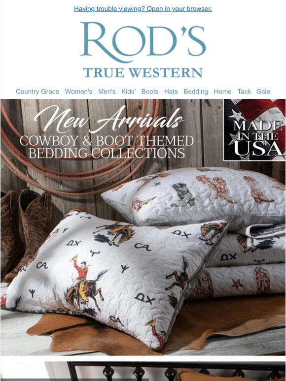Rod's Western Palace NEW Quilts In Cowboy Western StylesMADE IN