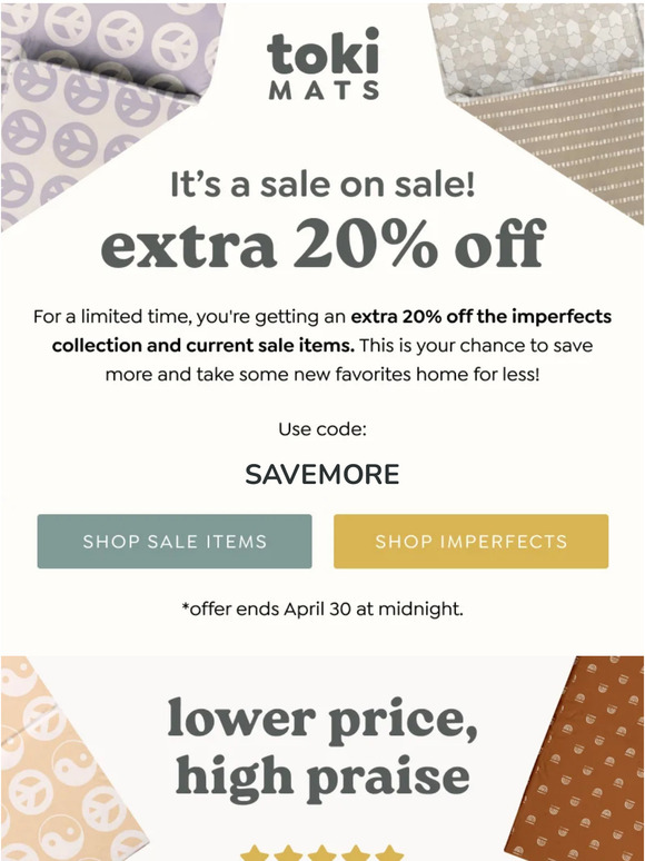 Get an extra 20% off 🤩