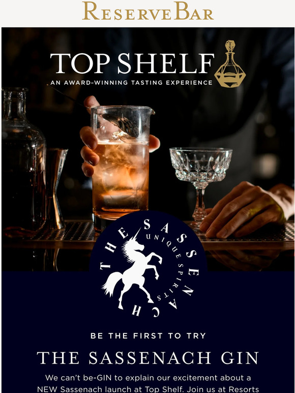 ReserveBar Sassenach Gin Launches at Top Shelf Milled