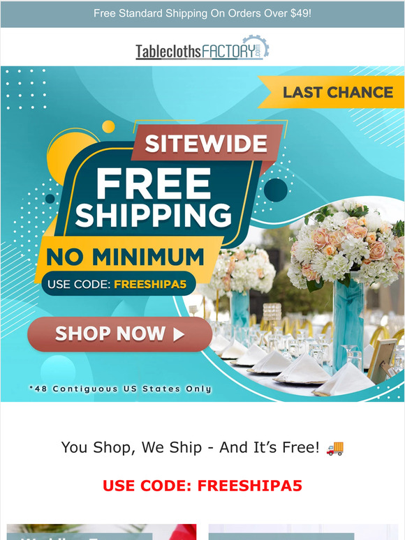 TableClothsFactory You Shop, We Ship And It’s Free! 🚚 Milled