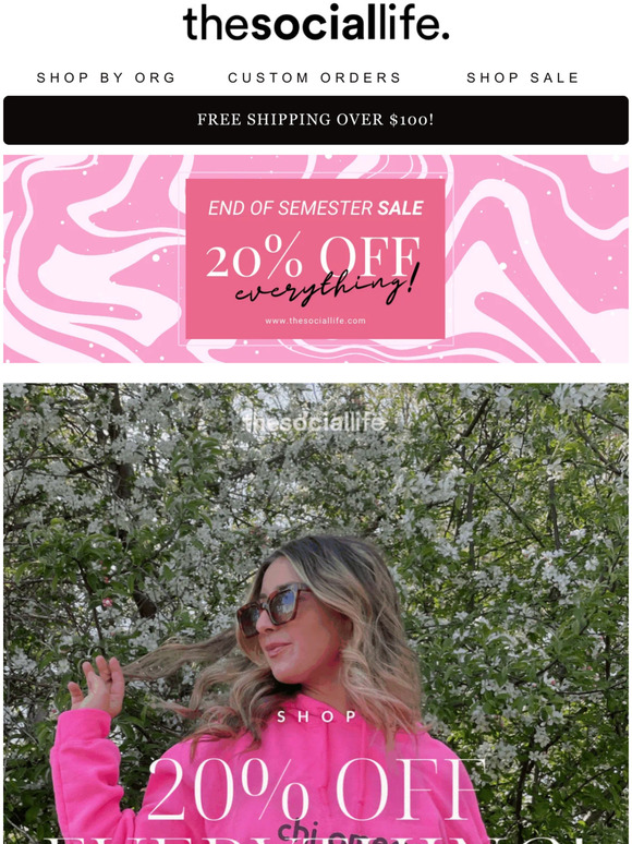 20% off...EVERYTHING! 😍