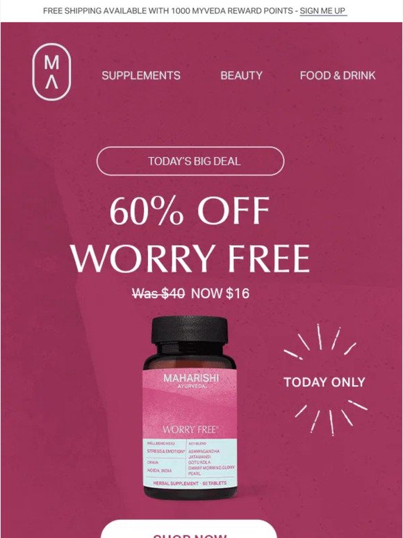 ✨60% OFF Worry Free - Ends Tonight!✨