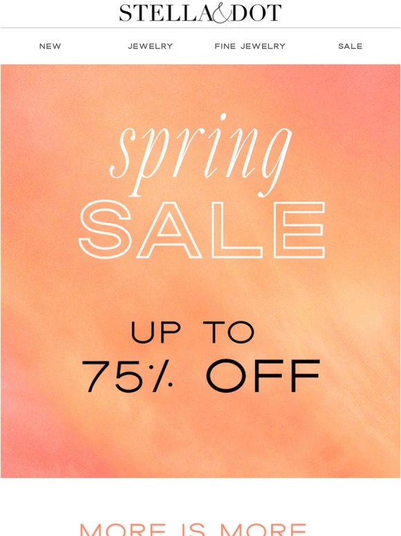 Shop quick! Save up to 75% off