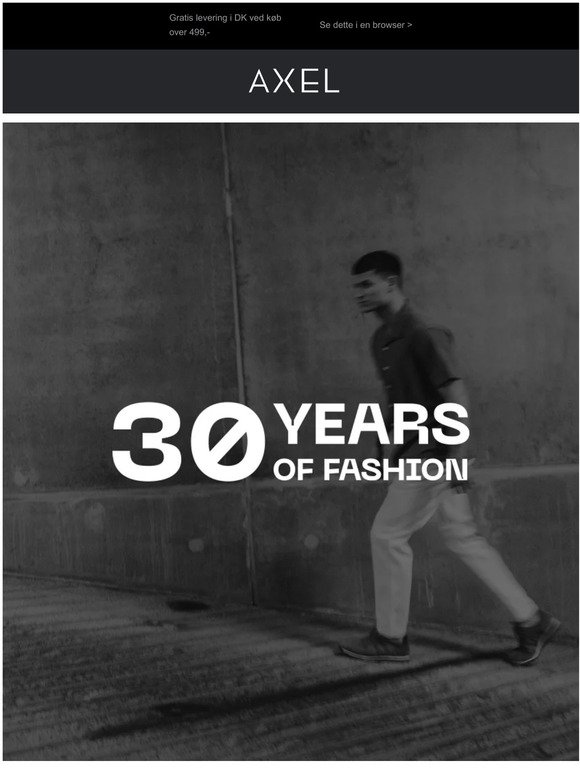 AXEL fejrer 30 years of fashion
