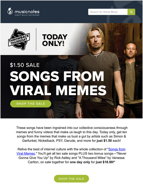1.50 Songs From Viral Memes, Today Only! Milled