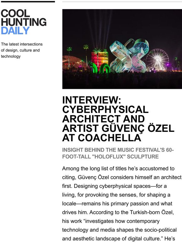 A marriage of architecture, sculpture and technology at Coachella