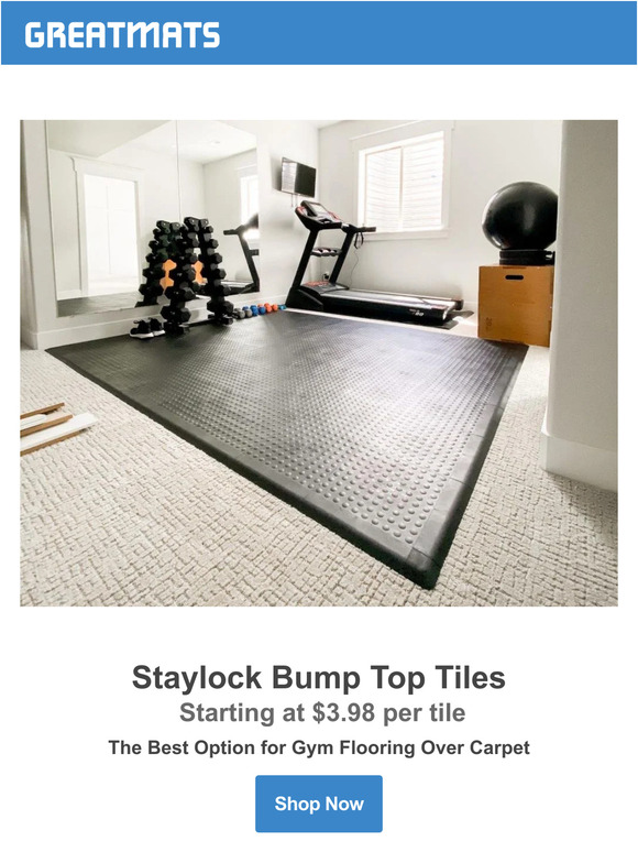 Great Mats Top 3 Home Gym Flooring Options Over Carpet Milled