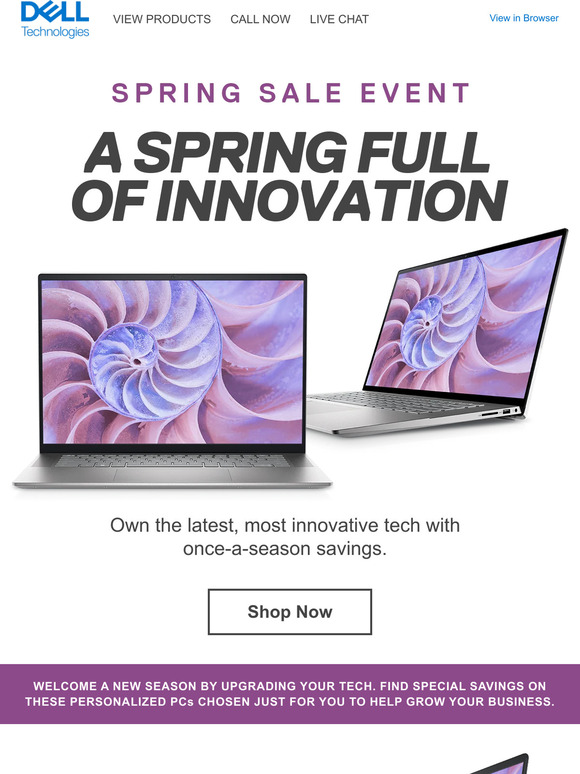 Seasons change. Why not your tech? | Spring Sale Event