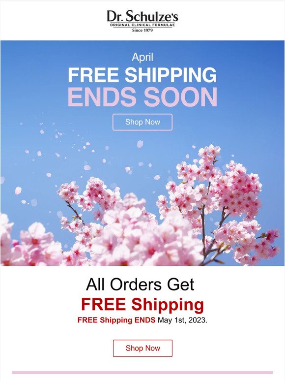ENDS Soon! Free Shipping to Create AMAZING Health