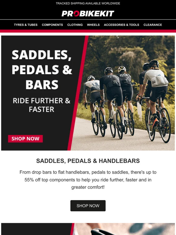 Saddles, Pedals and Handlebars!