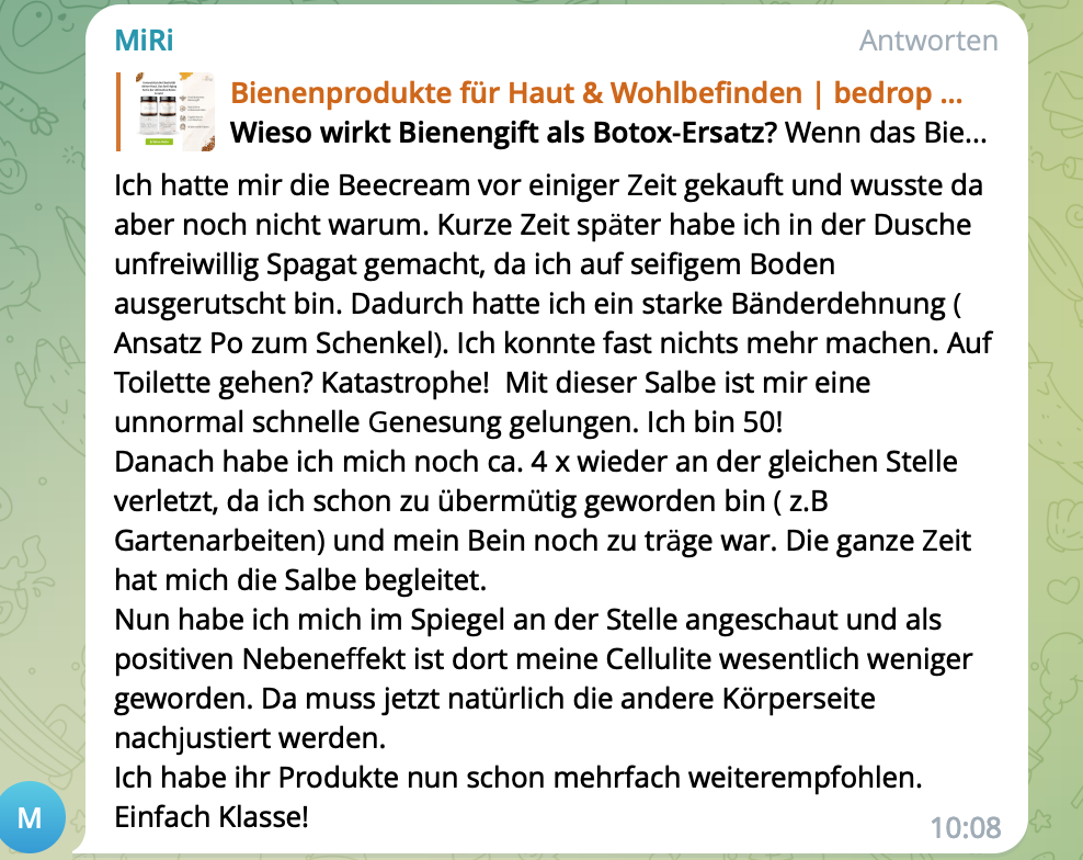 Bienengiftsalbe: Jetzt sichern im Anti-Aging-Set