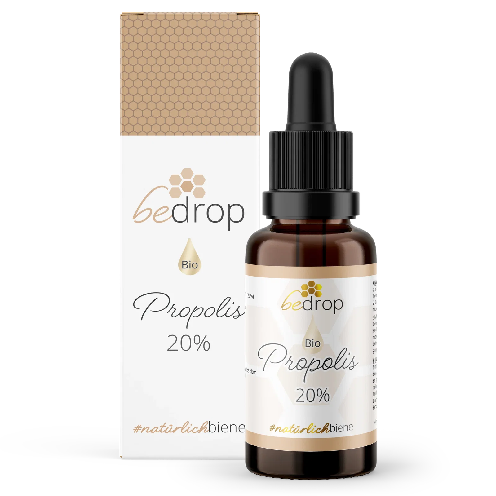 Image of Propolis Extrakt Tinktur mit Pipette 20% - 30ml (Bio-Zertifiziert)