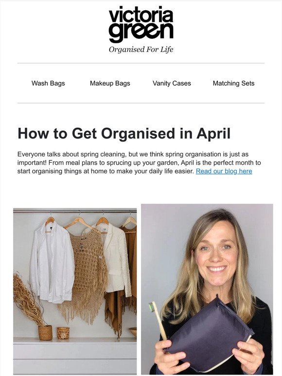 Read our New Blog - Get Organised in April ☀️