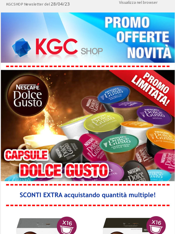 ★ PROMO LIMITATA su Nescafé Dolce Gusto, tutte le capsule ★