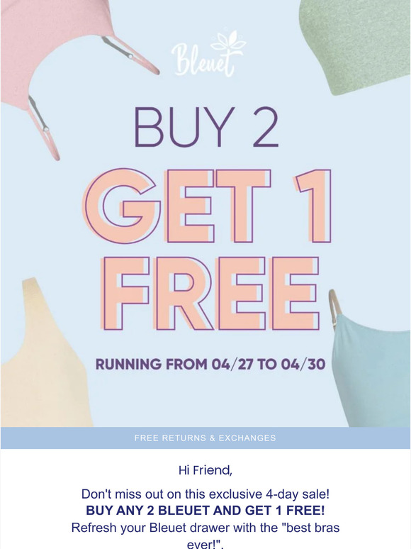 Stock Up on Bleuet Favorites With Our B2G1 Free Sale! ⌛