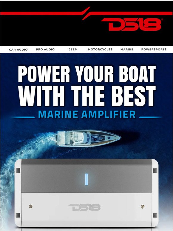Power Your Boat With The Best Marine Amplifier