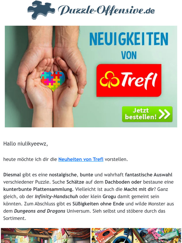 Mach dir mit Trefl das Puzzeln bunt und abwechslungsreich!