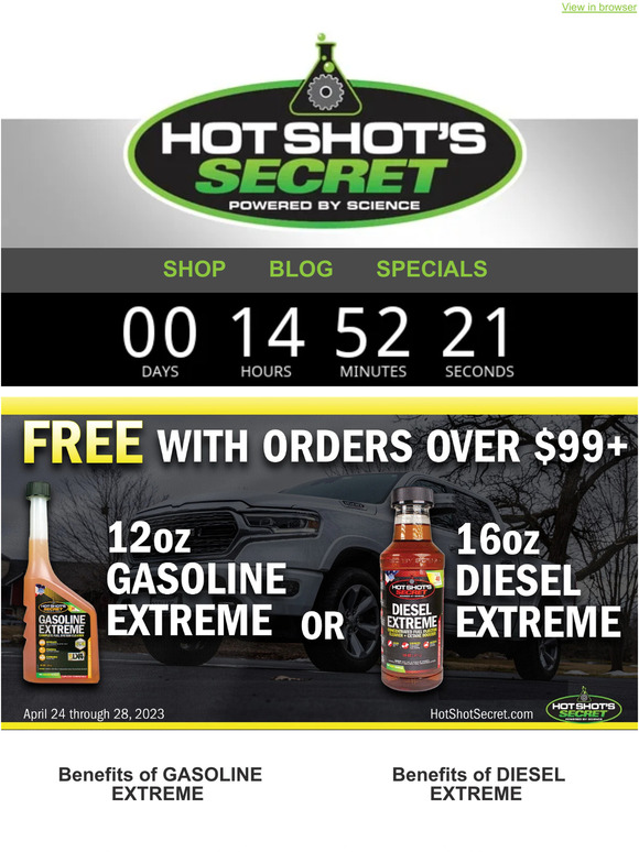 Hot Shot's Secret - High Performance Additives product image